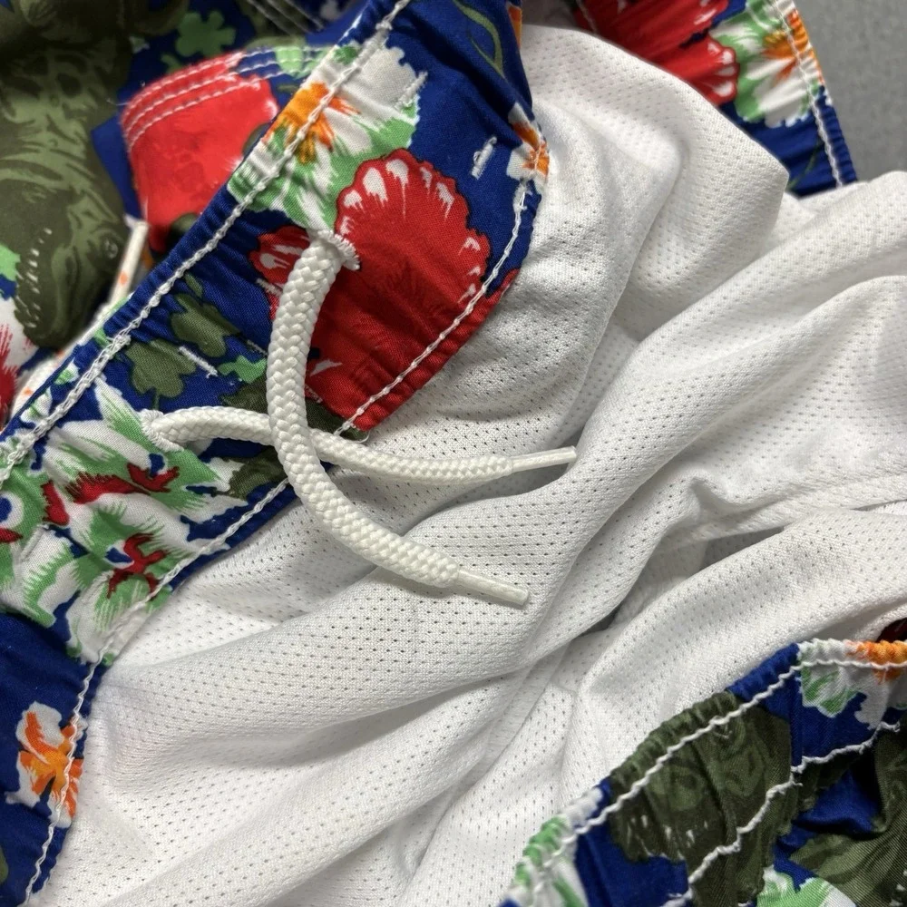 Gap Kids Boys Swim Trunks Dinosaur Floral Blue Size XL 12